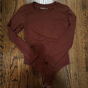 Maroon Abercrombie Bodysuit